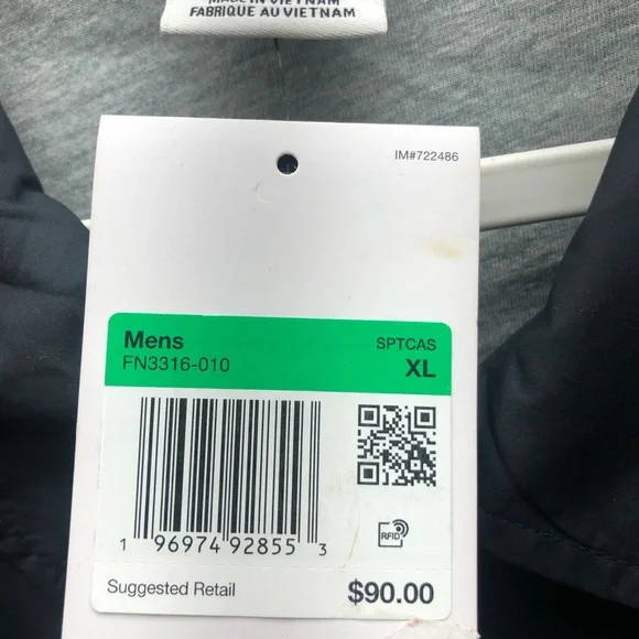 Nike Men's Black Fit Club Coaches Jacket Size XL - Picture 10 of 11